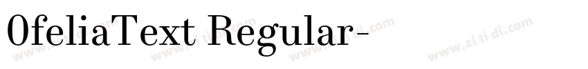 0feliaText Regular字体转换